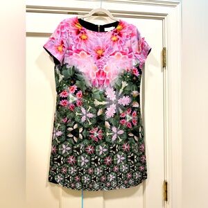 Ted Baker dress with floral/geometric print, size 3 (US 8), NWT